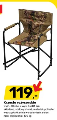 Krzesło reżyserskie promocja w Bricomarche
