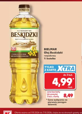 Olej rzepakowy Beskidzki Bielmar promocja w Kaufland
