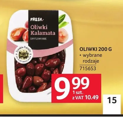 Oliwki Fresh promocja w Selgros