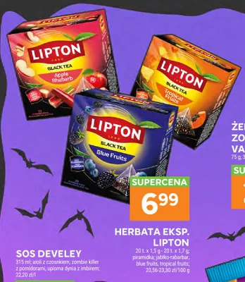 Herbata ekspresowa Lipton Apple Rhubarb promocja w Stokrotka