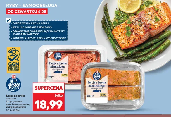 Łosoś na grilla w ziołach Blue Bay promocja w Kaufland