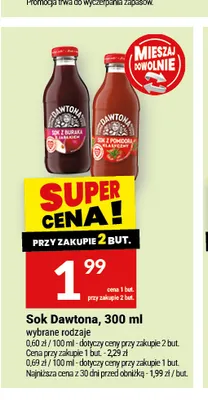 Sok pomidorowy Dawtona promocja w Twój Market