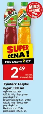 Tymbark Aseptic n/gaz promocja w Twój Market