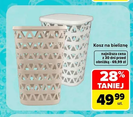 Kosz na bieliznę promocja w Carrefour Market
