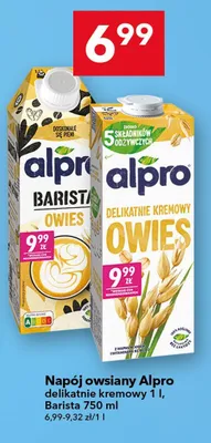 Napój owsiany delikatnie kremowy promocja w LEWIATAN