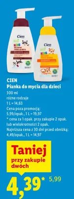 Pianka do mycia dla dzieci promocja w Lidl