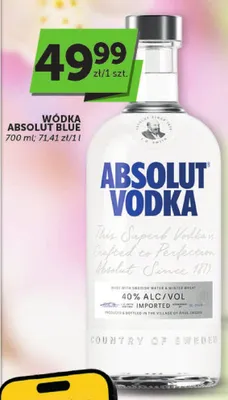 Wódka Absolut Blue promocja w ABC