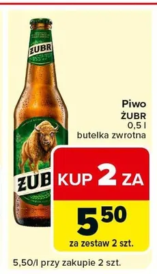 Piwo Żubr promocja w Carrefour Express