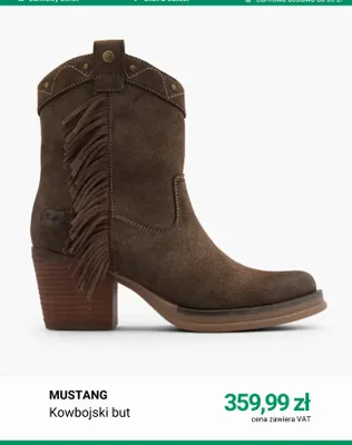 Kowbojski but Mustang promocja w Deichmann
