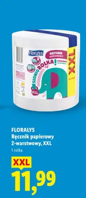 Ręcznik papierowy 2-warstwowy Floralys XXL promocja w Lidl
