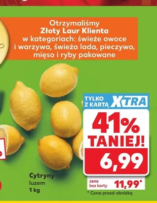 Cytryny promocja w Kaufland