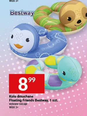 Koło dmuchane Floating Friends Bestway promocja w Twój Market