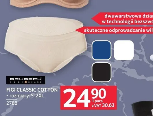 Figi damskie Classic Cotton Brubeck promocja w Selgros