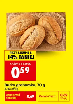 Bułka grahamka promocja w Biedronka