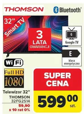 Telewizor 32" Thomson 32FG2S14 promocja w Carrefour