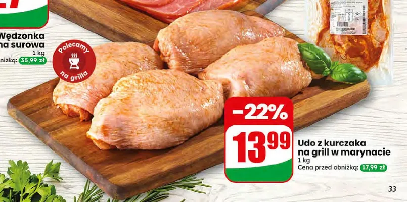 Udo z kurczaka na grill w marynacie Agro Rydzyna promocja w Dino