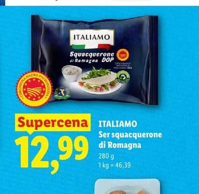 Ser squacquerone di Romagna Italiamo promocja w Lidl