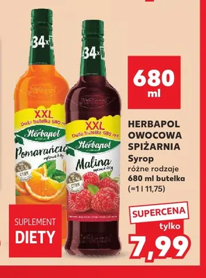 Syrop Herbapol Owocowa Spiżarnia Pomarańcza promocja w Kaufland