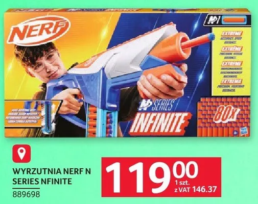 Wyrzutnia Nerf N Series Nfinite promocja w Selgros