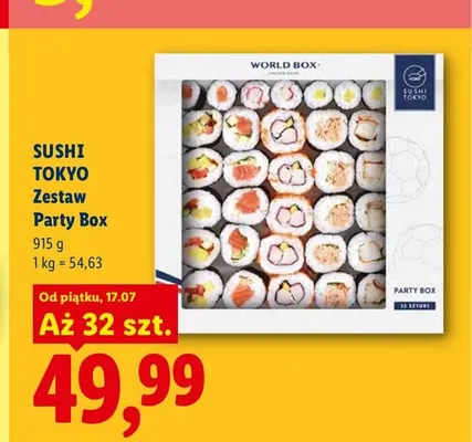 Zestaw sushi Party Box Sushi Tokyo promocja w Lidl