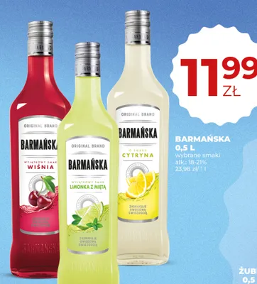 Likier Barmańska Limonka z Miętą promocja w Duży Ben