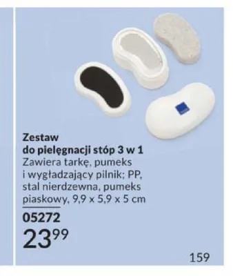 Zestaw do pielęgnacji stóp 3 w 1 tarka pumeks i wygładzający pilnik promocja w AVON