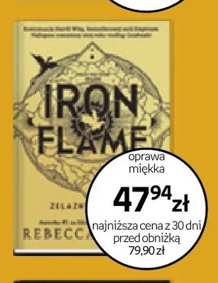 Książka Iron Flame Rebecca Yarros oprawa miękka promocja w Empik