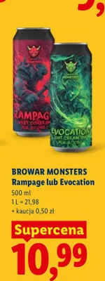 Piwo Browar Monsters Rampage promocja w Lidl