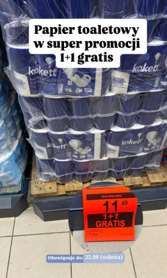 Papier toaletowy kokett 3-warstwowy promocja w Aldi