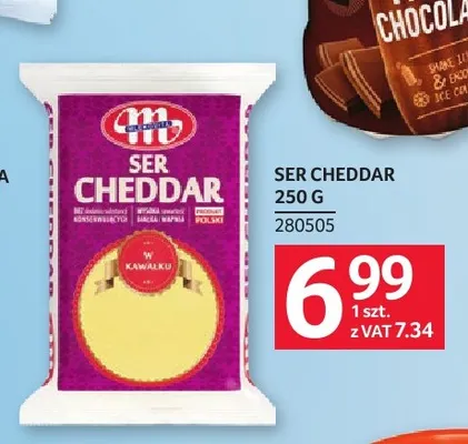 Ser cheddar w kawałku Mlekovita promocja w Selgros