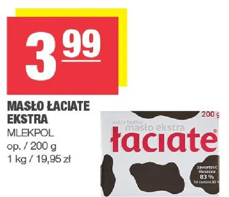Masło łaciate ekstra promocja w SPAR