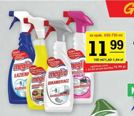 Płyn czyszczący Meglio Łazienka promocja w Gram Market