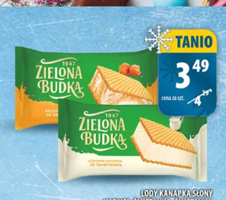 Lody kanapka Zielona Budka śmietanka promocja w Arhelan