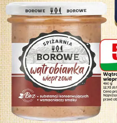 Wątrobianka wieprzowa Spiżarnia Borowe promocja w Dino