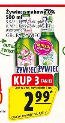 Piwo bezalkoholowe Żywiec Grejpfrut promocja w Prim Market