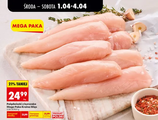 Polędwiczki z kurczaka Mega Paka promocja w Biedronka
