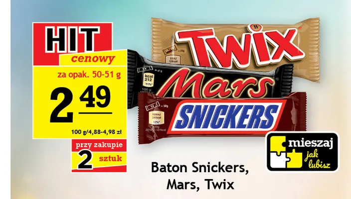 Baton Snickers promocja w Gram Market