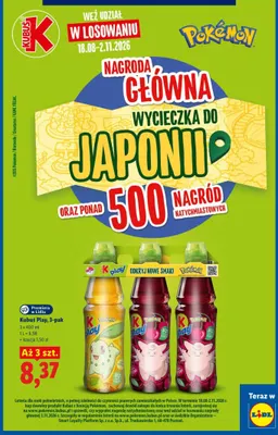 Napój Kubuś Play 3-pak promocja w Lidl