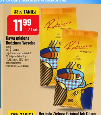 Kawa mielona Rodzinna Woseba promocja w POLOmarket