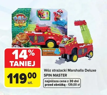 Wóz strażacki Marshalla Deluxe Spin Master Psi Patrol promocja w Carrefour