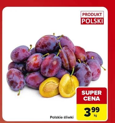 Śliwki polskie promocja w Carrefour Market