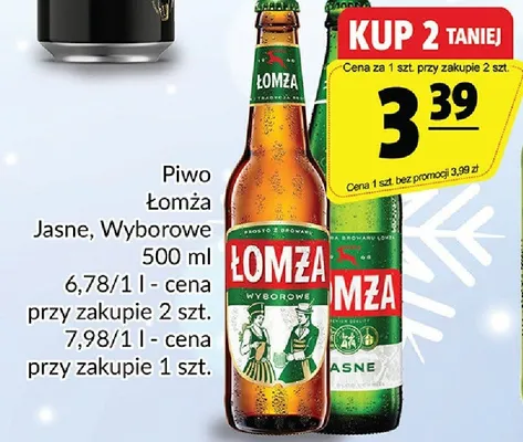 Piwo Łomża Jasne, Wyborowe promocja w Prim Market