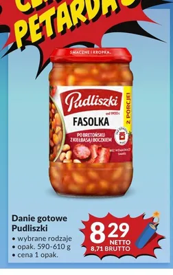 Danie gotowe Pudliszki Fasolka po bretońsku z kiełbasą i boczkiem promocja w Makro