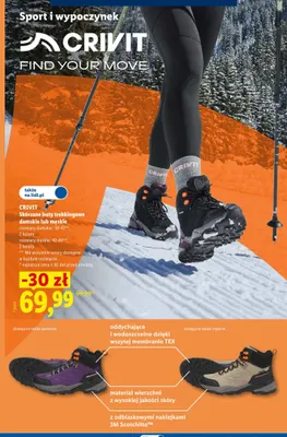 Skórzane buty trekkingowe damskie Crivit promocja w Lidl