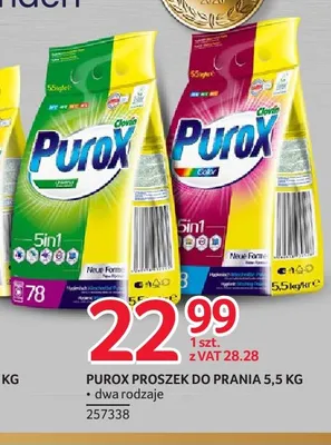 Purox proszek do prania promocja w Selgros