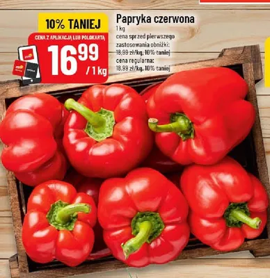 Papryka czerwona promocja w POLOmarket