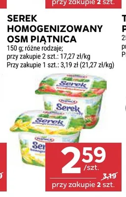 Serek homogenizowany OSM Piątnica promocja w Stokrotka