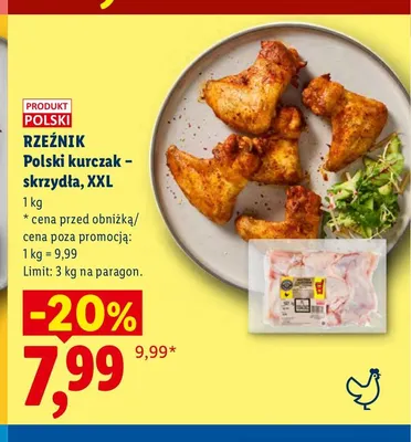 Skrzydła z kurczaka XXL Rzeźnik promocja w Lidl