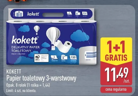 Papier toaletowy promocja w Aldi