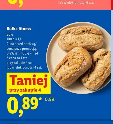 Bułka fitness promocja w Lidl